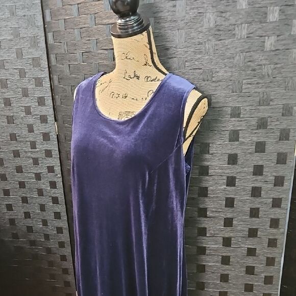 R&M Richards Floral Kimono and Velvet Dress Set Sz 14P - Picture 5 of 16